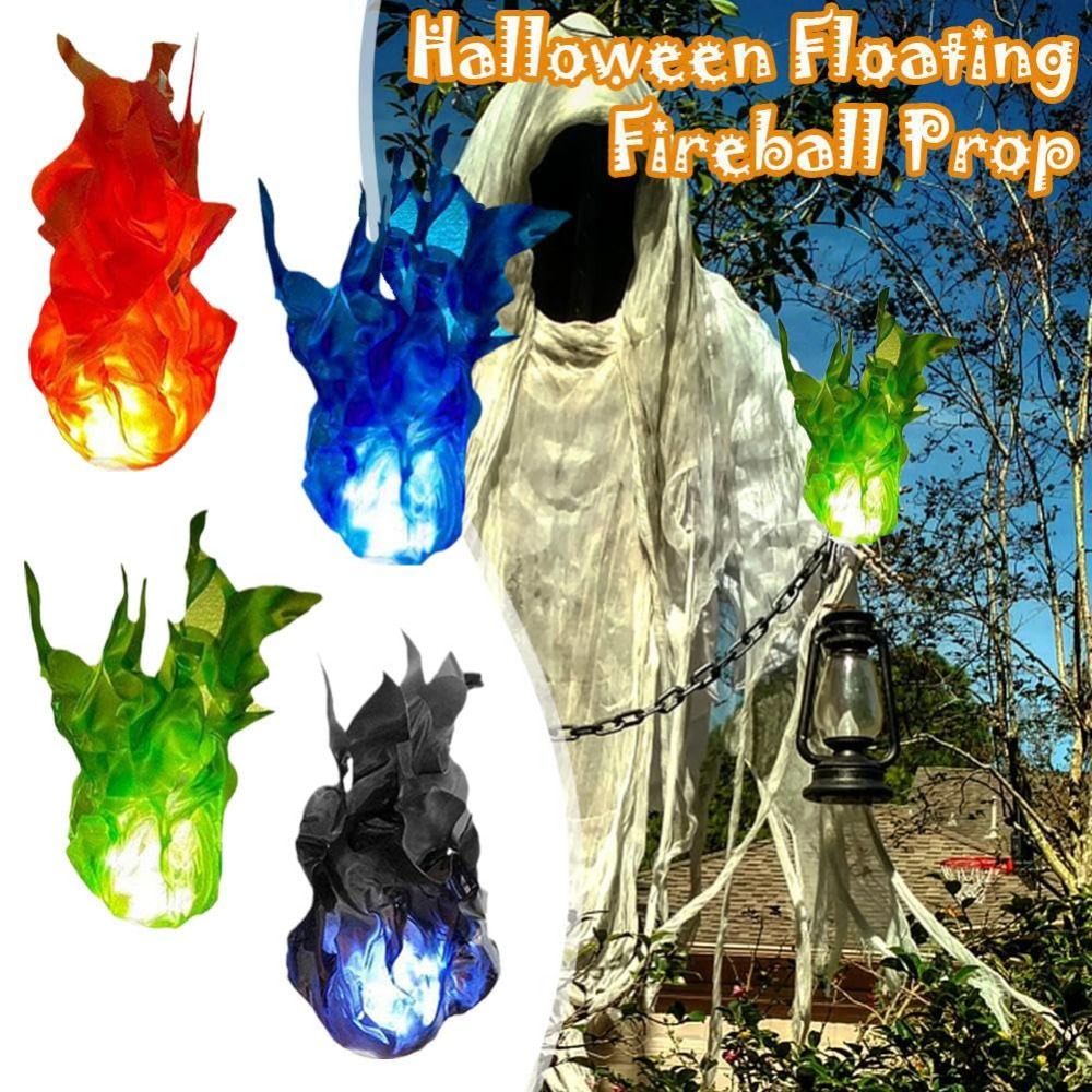 Cosplay Fireball Prop - Cosplay-Requisiten Schwebender Feuerball Party-Deko Halloween-Dekoration Geisterfeuer-Lampe