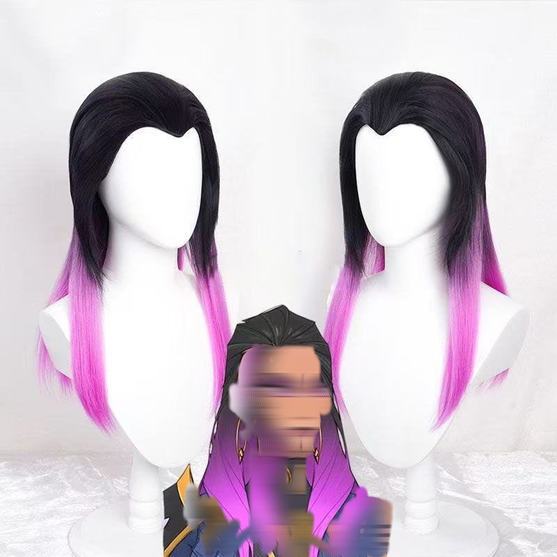 Wig Fiber Net - Reyna Anime Cosplay Perücke, schwarz und