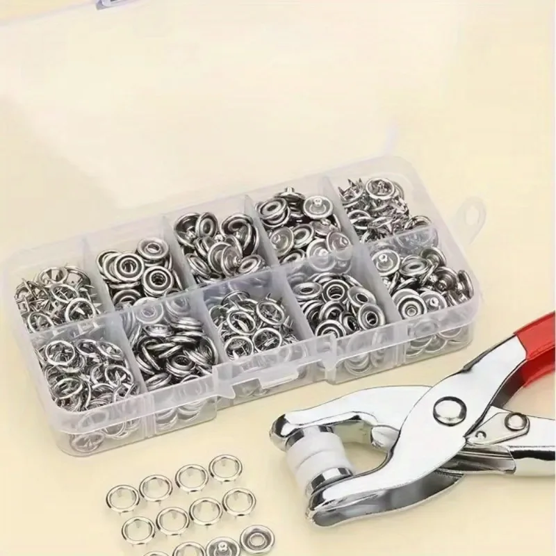 Snap Plier Setter - 1 Set Ösenstanzer-Set Lederlochzange Schnallenfixierung Nähwerkzeug