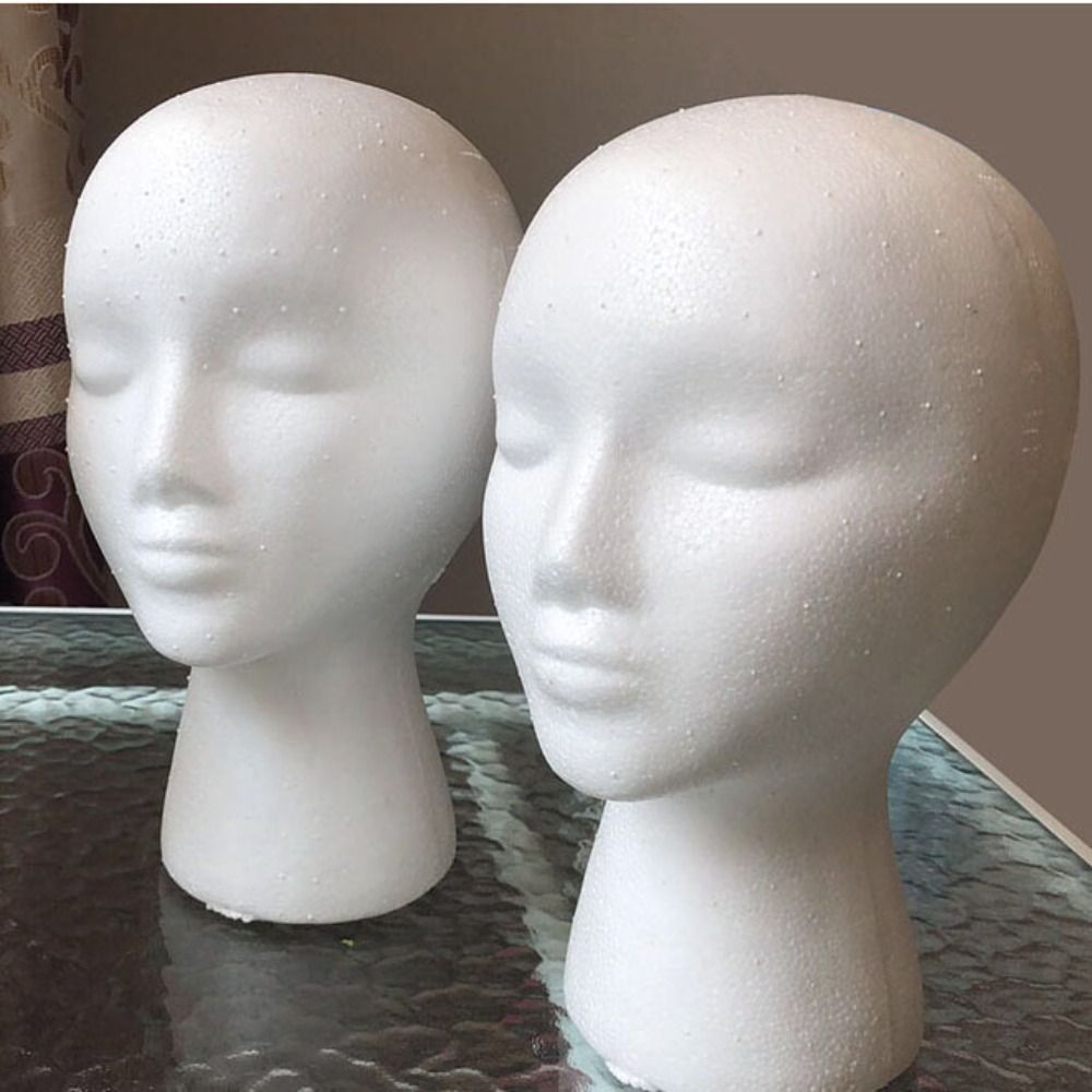 Cosplay Prop Foam - Brillen-Präsentationsständer Weibliches Kopfmodell Schaumstoff-Perückenkopf Schaumstoff-Mannequin-Kopf Modell