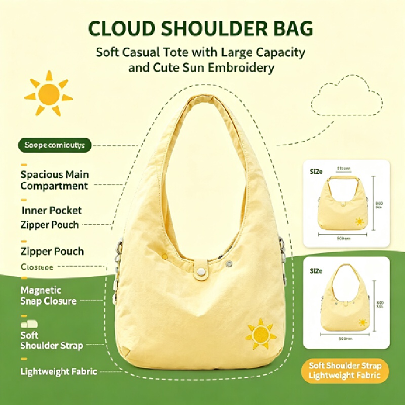 Cosplay Prop Works - Shukiku Damen Leichtgewichtige Umhängetasche, Lässige Crossbody-Handtasche