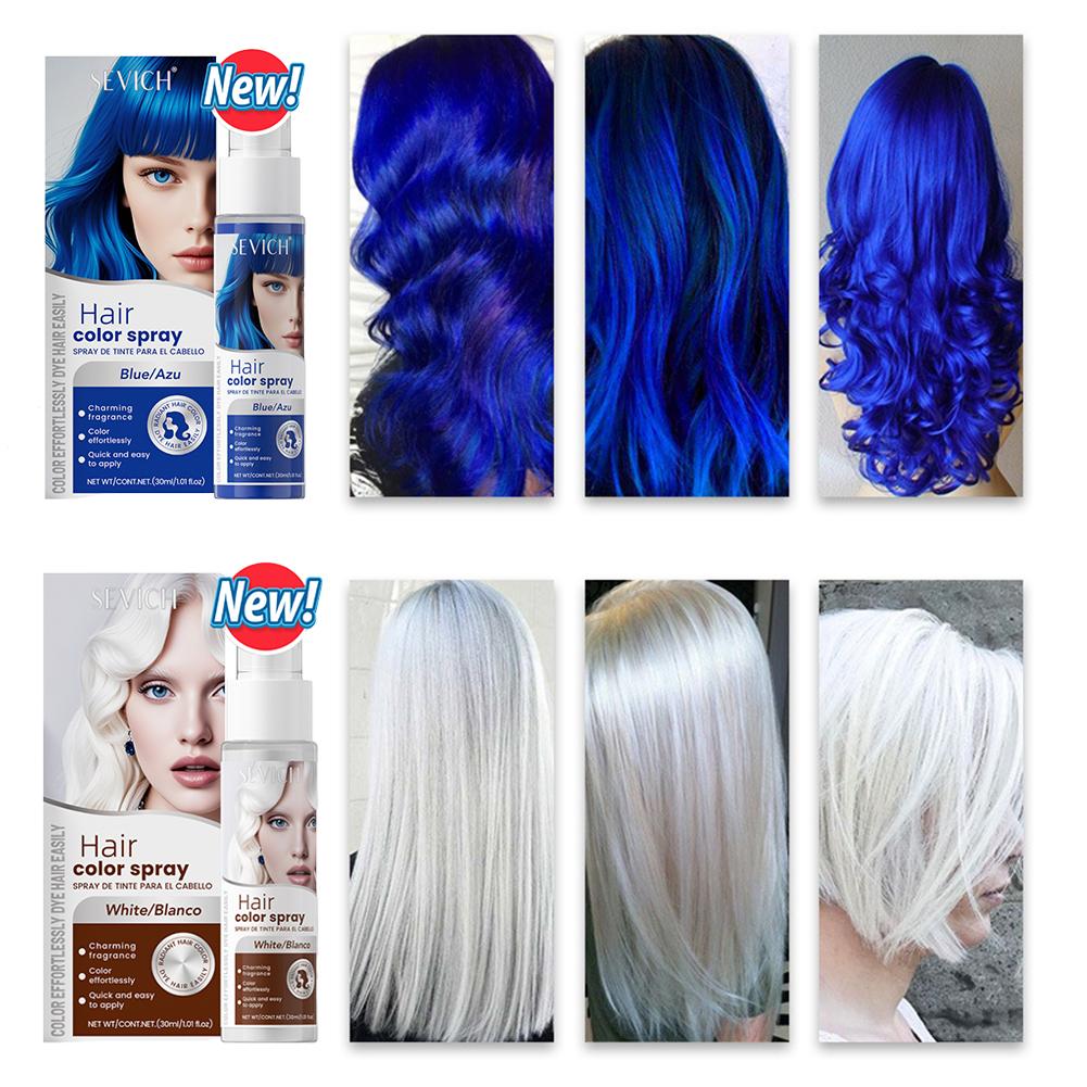 Hair Spray Color - 8-Farben-Haarfarbspray, Einweg-Haarfärbemittel für Halloween, Cosplay, temporäre