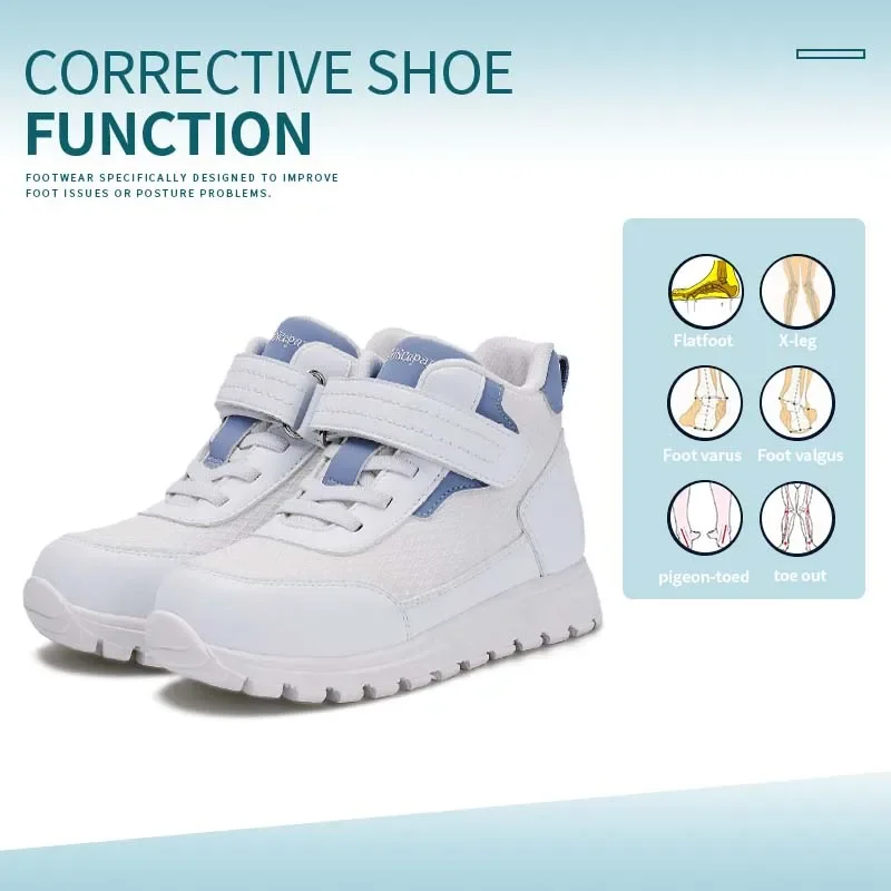 Velcro Hook Loop - Princepard Kinder-Jungen-Sneaker, hohe Knöchelstütze, orthopädische Kinderschuhe