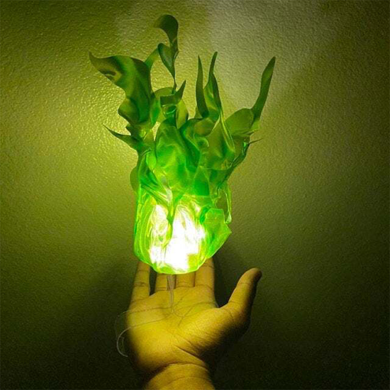 Cosplay Fireball Prop - Halloween Schwebender Feuerball-Requisit Realistischer Feuereffekt Wiederverwendbare