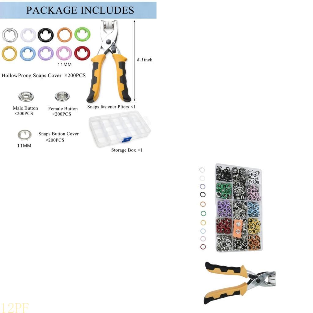 12PF 11 mm Metall-Druckknöpfe  – Snap Plier Setter Bewertung und Preis