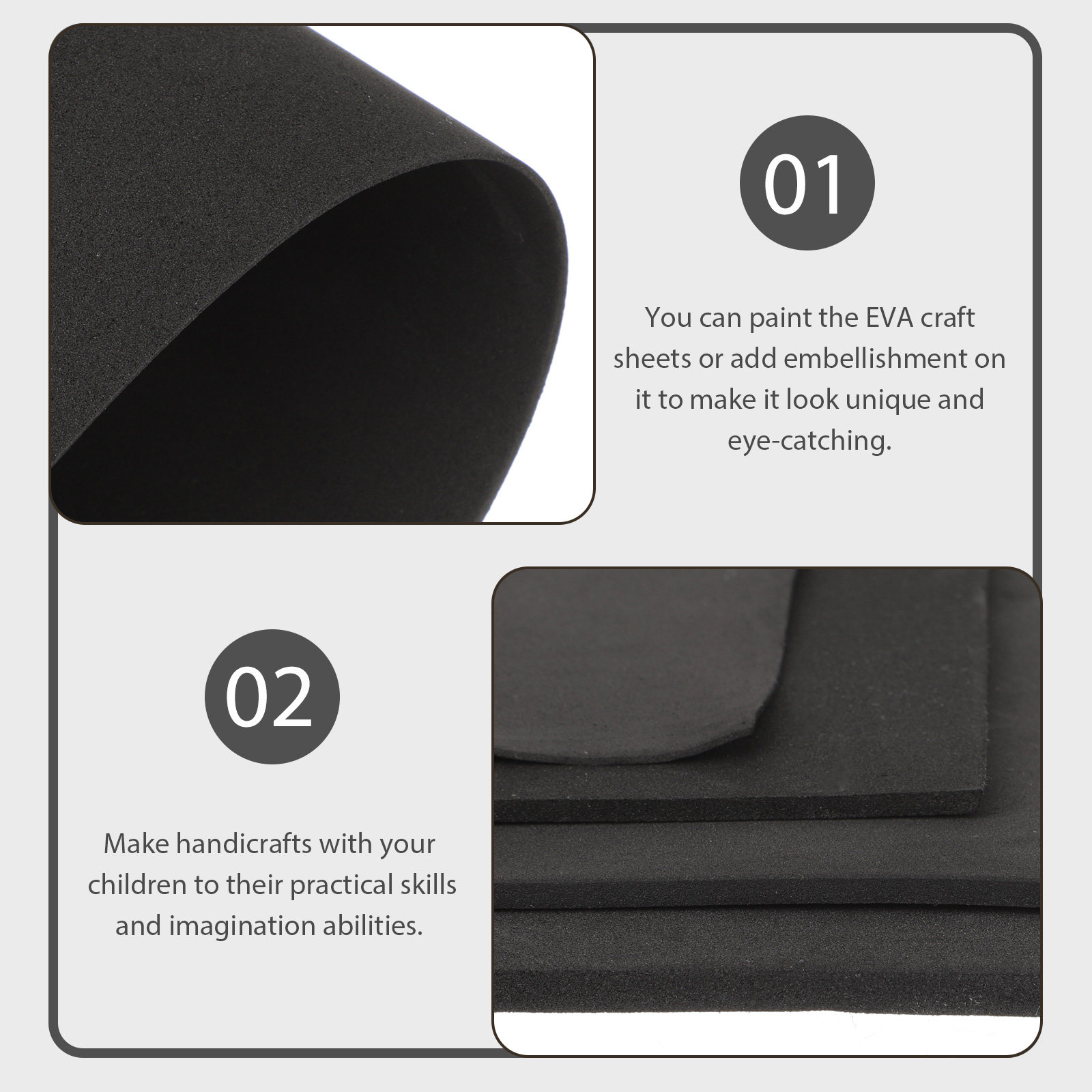 4 Stück EVA-Bastelplatten aus  – Cosplay Prop Foam Board Bewertung und Preis