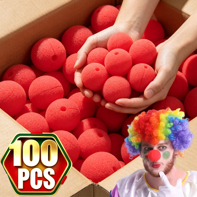 Rote Clownsnase, Zirkus-Clowns – Cosplay Prop Foam Bewertung und Preis