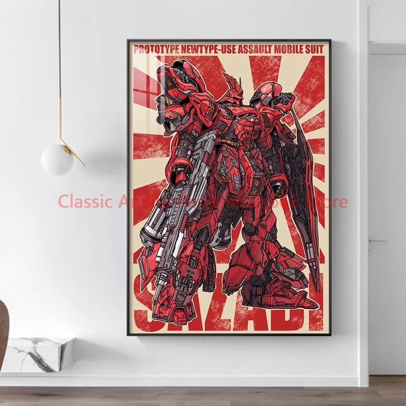 Hängendes Retro-Gundam-Gemälde – Bandai Gundam Hg Bewertung und Preis