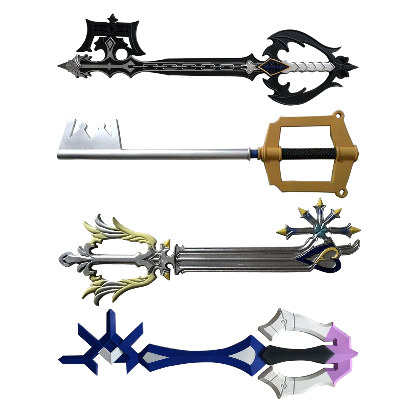 1:1 Cosplay Kingdom Hearts Gol – Keyblade Cosplay Prop Bewertung und Preis