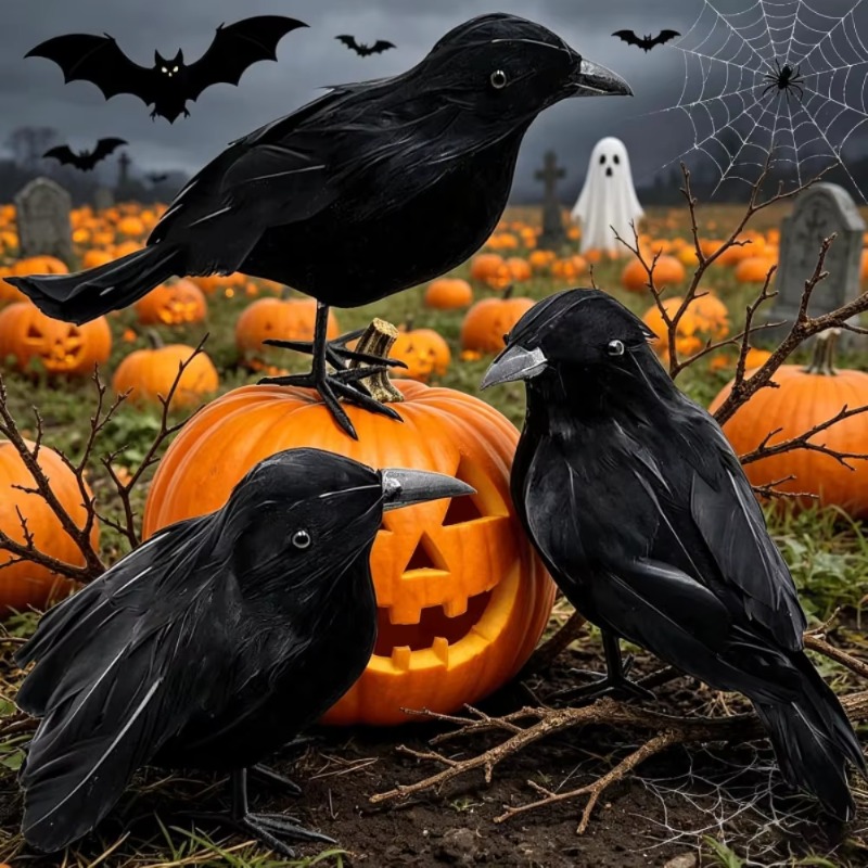 1 Stück Schwarze Krähe Hallowe – Prop For Cosplay Bewertung und Preis