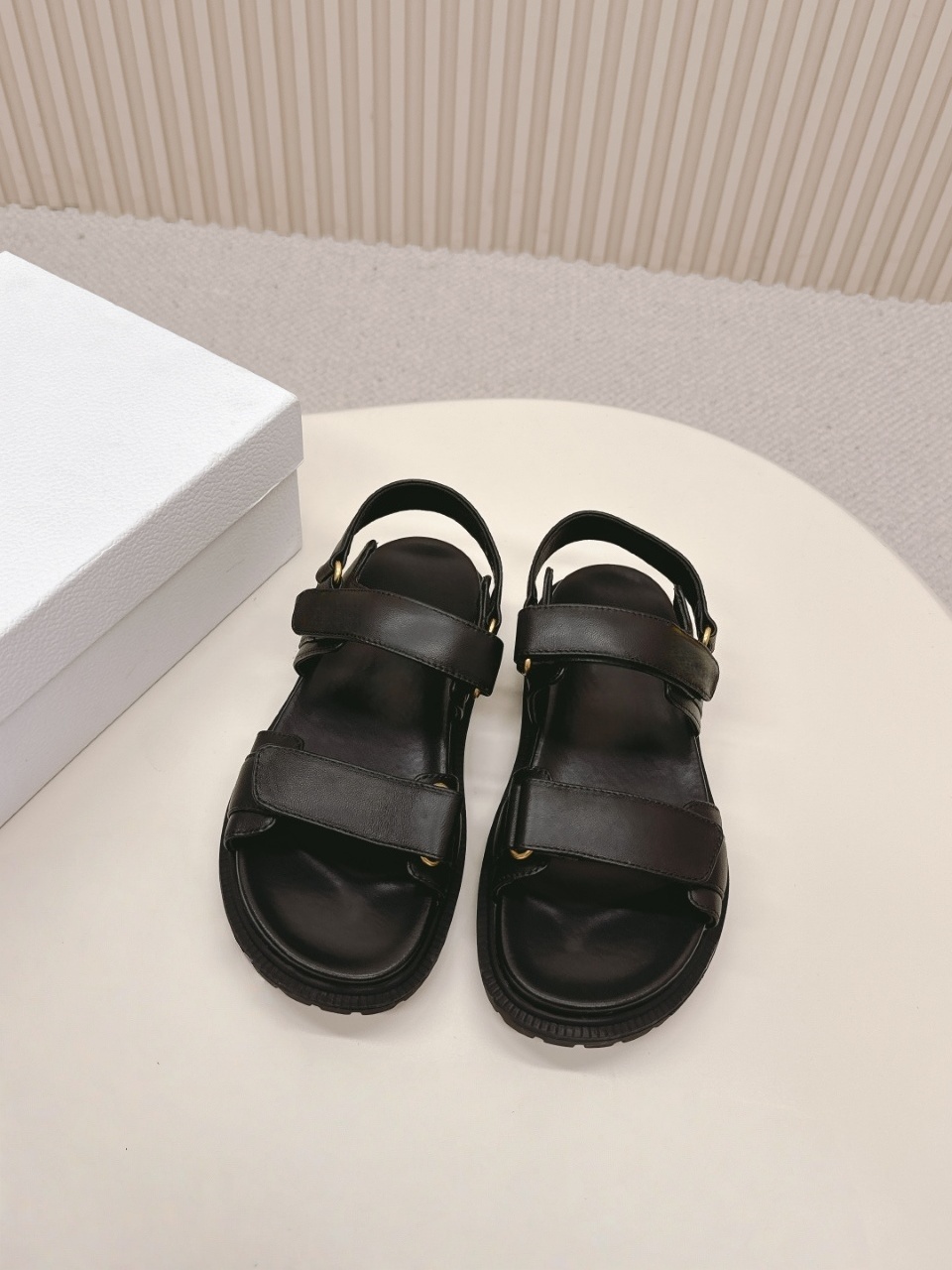 Luxuriöse Damen-Plateau-Sandal – Velcro Hook Loop Bewertung und Preis