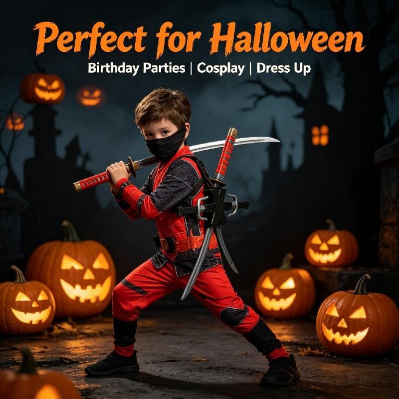 Halloween 1:1 Ninja-Set Kinder – Cosplay Prop Knife Bewertung und Preis