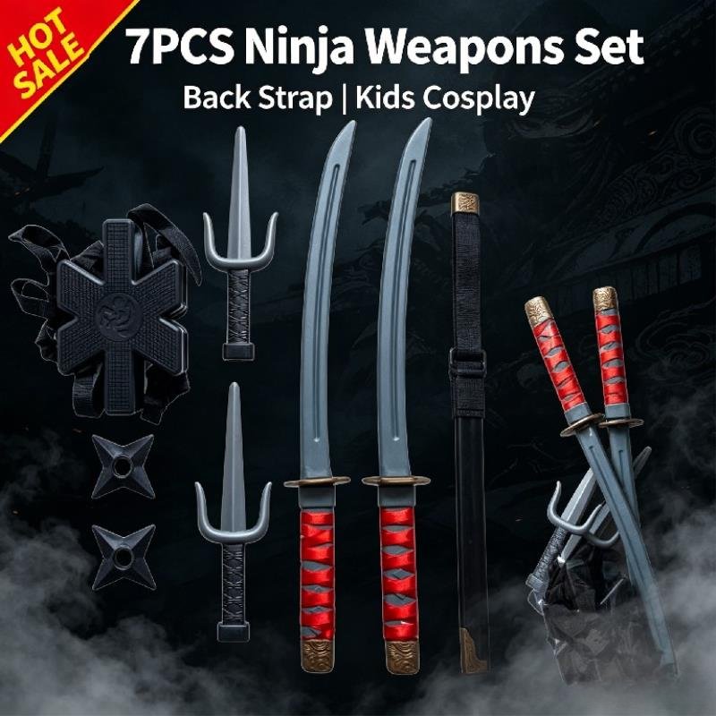 Halloween 1:1 Ninja-Set Kinder – Cosplay Prop Knife Bewertung und Preis