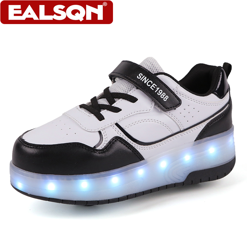 Neue LED-Leucht-Rollschuhe für – Velcro Hook Loop Bewertung und Preis
