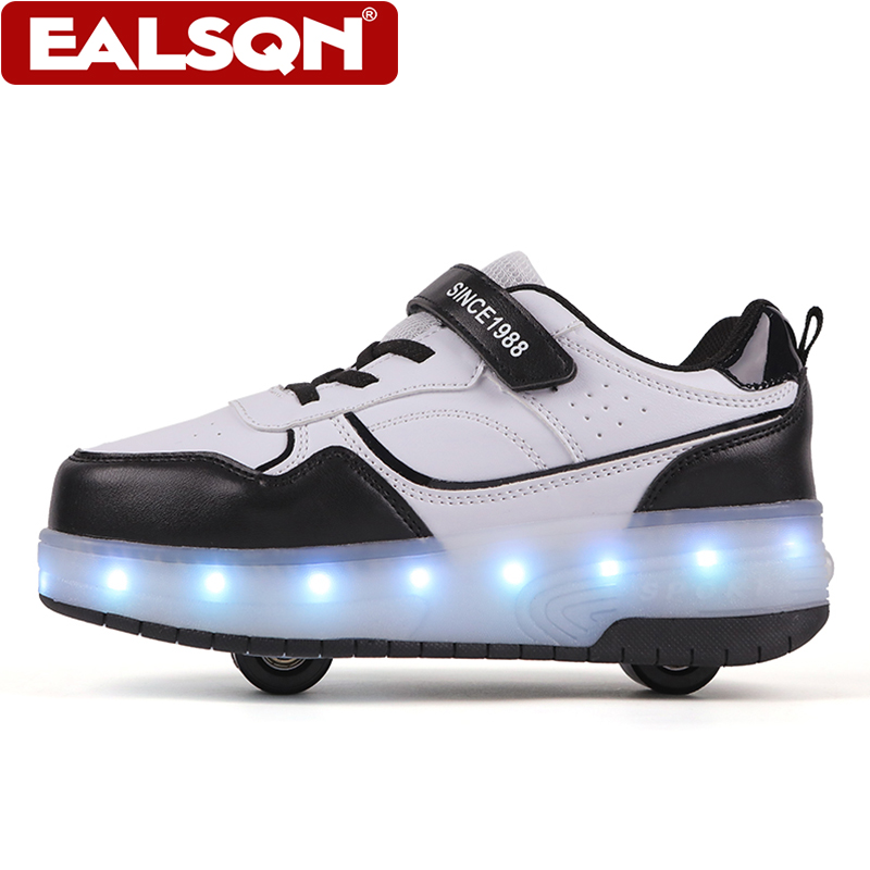 Neue LED-Leucht-Rollschuhe für – Velcro Hook Loop Bewertung und Preis